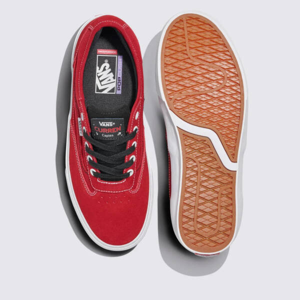 Tênis Vans Curren Caples Skate Red White