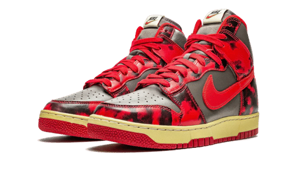 Nike Dunk High Red Acid Wash