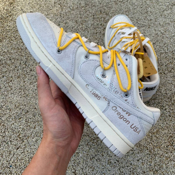 Off-White x Dunk Low light gray
