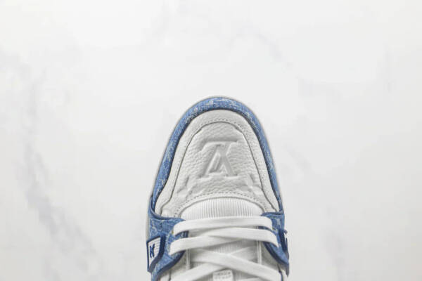 Louis Vuitton LV Trainer Monogram Denim White Blue