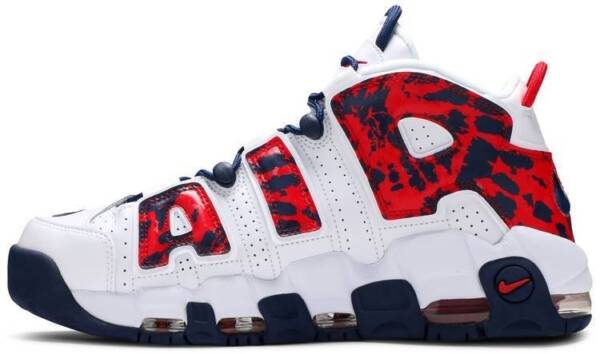 Tênis Nike Air More Uptempo 'Red Navy Camo'