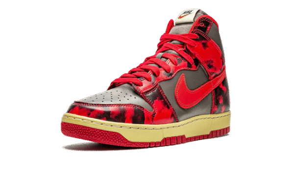 Nike Dunk High Red Acid Wash