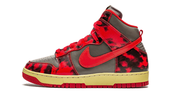Nike Dunk High Red Acid Wash